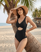 Calista One-Piece Swimsuit by Lauven, featuring a sleek design and adjustable straps, perfect for beach or poolside wear.