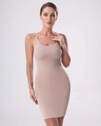 Elysia Mini Dress by Lauven featuring ribbed knit, sleeveless design, side slit for style and movement.