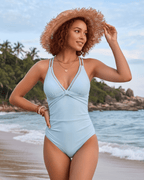 Aureline Set by Lauven — set, one-piece swim with V-neck, adjustable straps
