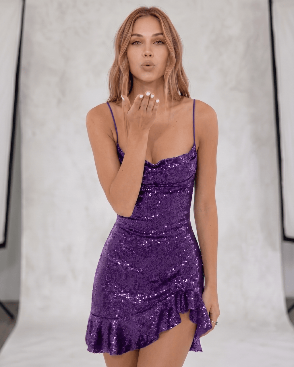 Lunessa Mini Dress by Lauven — brown mini dress, sequin, bodycon