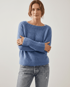 Veloura Sweater by Lauven — women’s relaxed knit sweater with soft brushed texture
