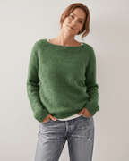 Veloura Sweater by Lauven — women’s relaxed knit sweater with soft brushed texture