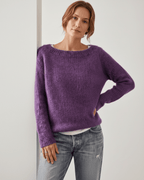Veloura Sweater by Lauven — women’s relaxed knit sweater with soft brushed texture