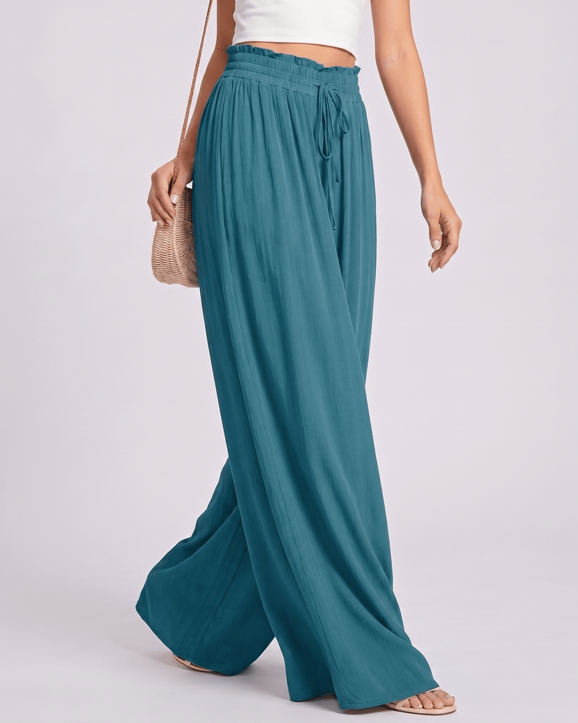 Selene Pants by Lauven — wide leg pants, high waist, casual