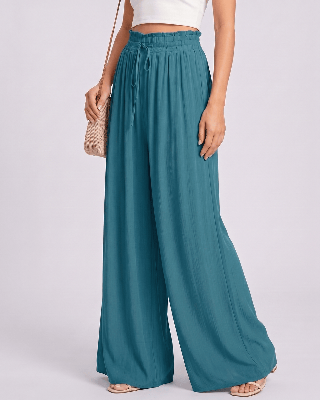 Selene Pants by Lauven — wide leg pants, high waist, casual