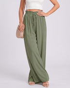 Selene Pants by Lauven — wide leg pants, high waist, casual
