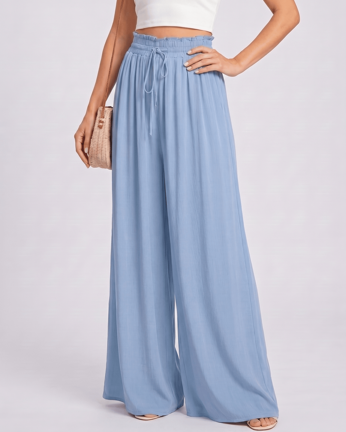 Selene Pants by Lauven — wide leg pants, high waist, casual