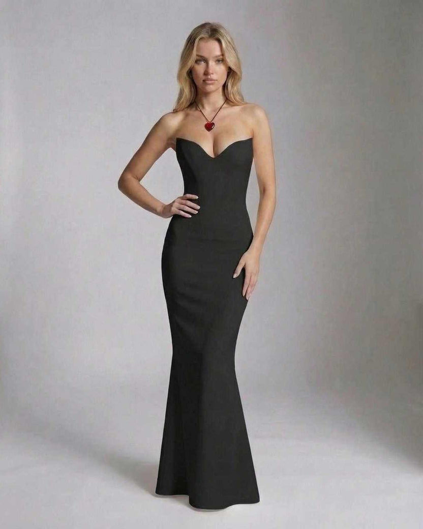Celeste Maxi Dress by Lauven - Elegant textured knit ankle-length dress with a flattering silhouette.
