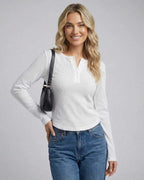 Nara Long Sleeve – Women’s Long Sleeve Round Neck Top by Lauven, featuring a sleek fit and classic style.