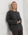 Vega Sweater by Lauven - Luxurious thick knit sweater for casual and cozy wear, featuring a relaxed silhouette.