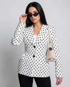 Verona Jacket by Lauven – Slim Fit Polka Dot Jacket for Workwear and Business Elegance.