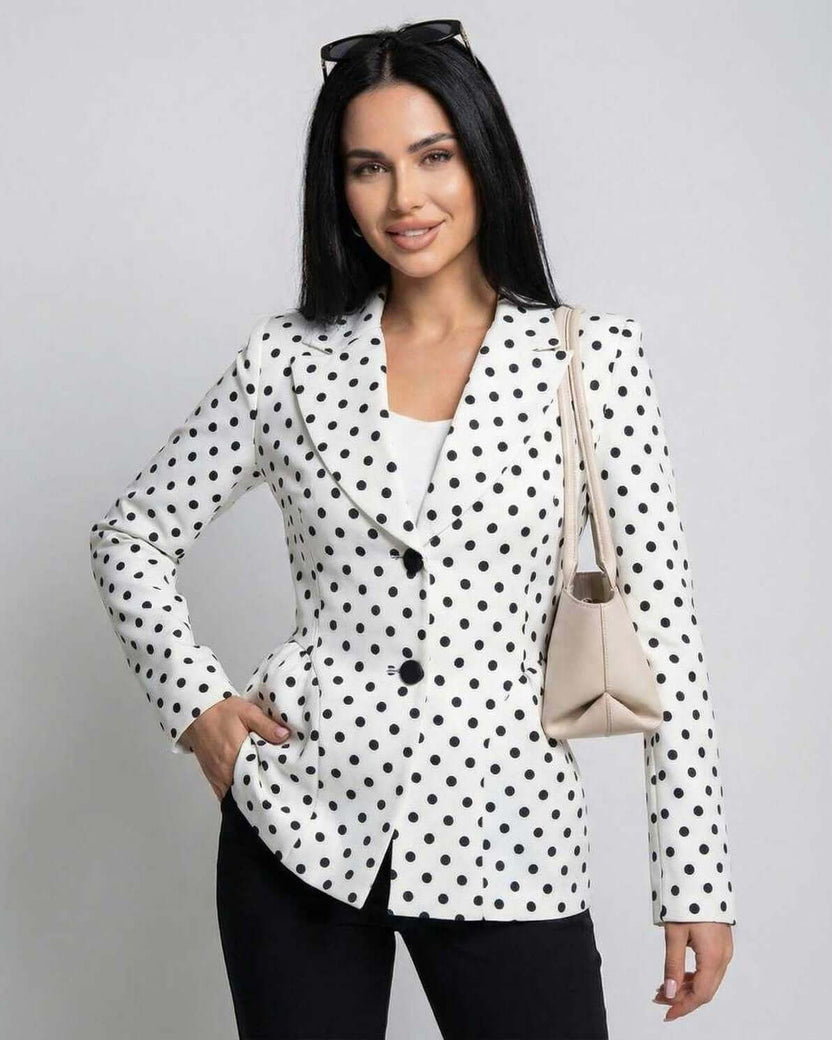 Lauven Verona Jacket - Slim Fit Polka Dot Design for Elegant Workwear