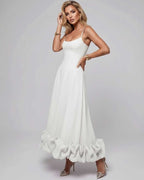 Aurelia Maxi Dress by Lauven — lightweight sleeveless scoop neck fit and flare maxi dress