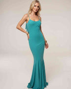 Serenna Maxi Dress by Lauven — polyester spandex sleeveless round neck bodycon maxi dress