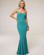 Serenna Maxi Dress by Lauven — polyester spandex sleeveless round neck bodycon maxi dress