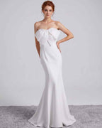 Rosabelle Maxi Dress by Lauven — polyester spandex sleeveless off-the-shoulder mermaid maxi dress
