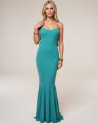 Serenna Maxi Dress by Lauven — polyester spandex sleeveless round neck bodycon maxi dress