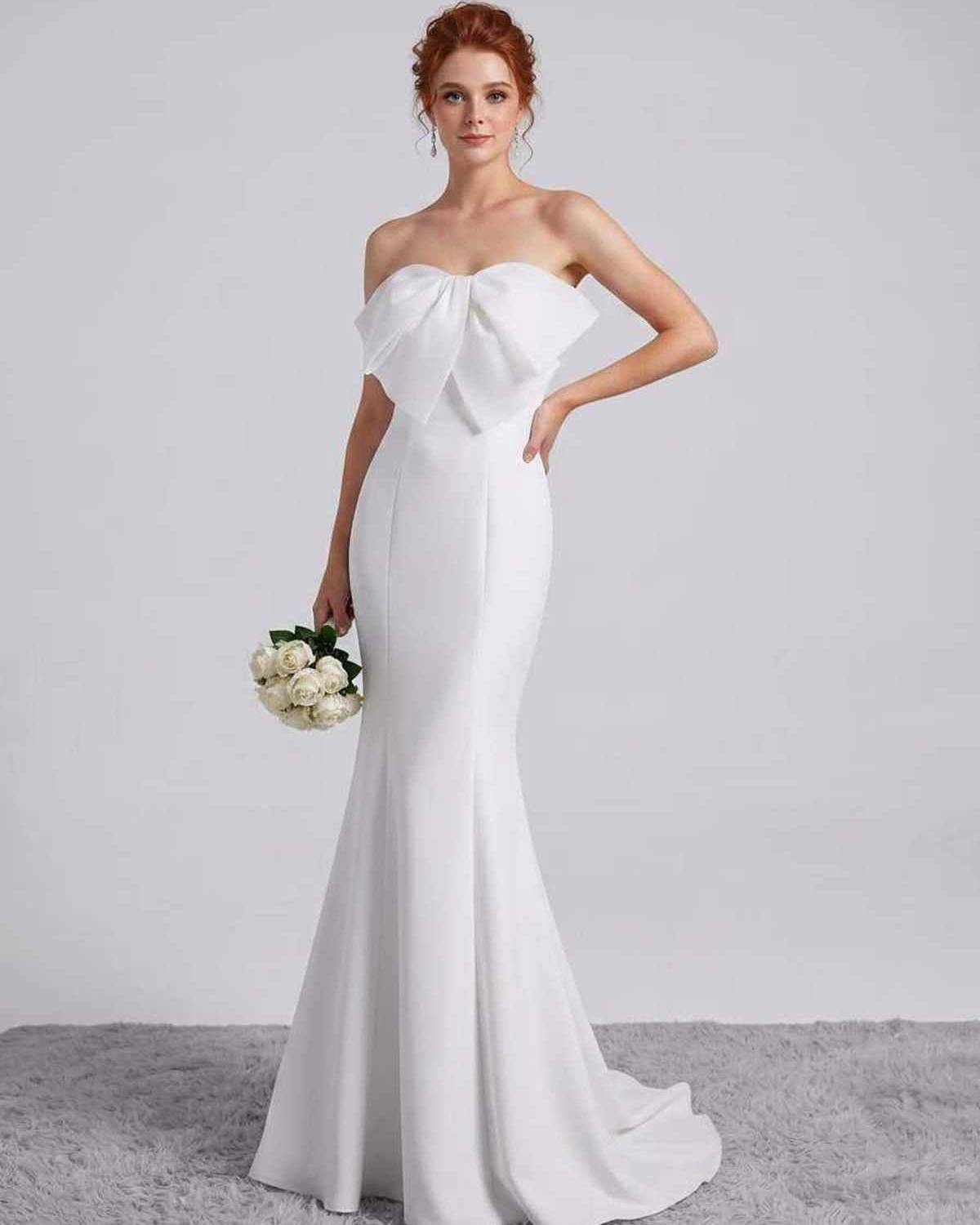 Rosabelle Maxi Dress by Lauven — polyester spandex sleeveless off-the-shoulder mermaid maxi dress