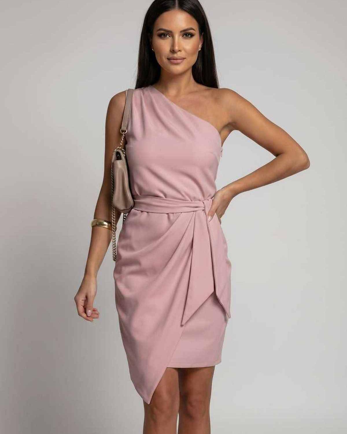 Celestia Midi Dress by Lauven — polyester cotton sleeveless slash neck midi dress with tie waist