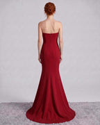 Rosabelle Maxi Dress by Lauven — polyester spandex sleeveless off-the-shoulder mermaid maxi dress