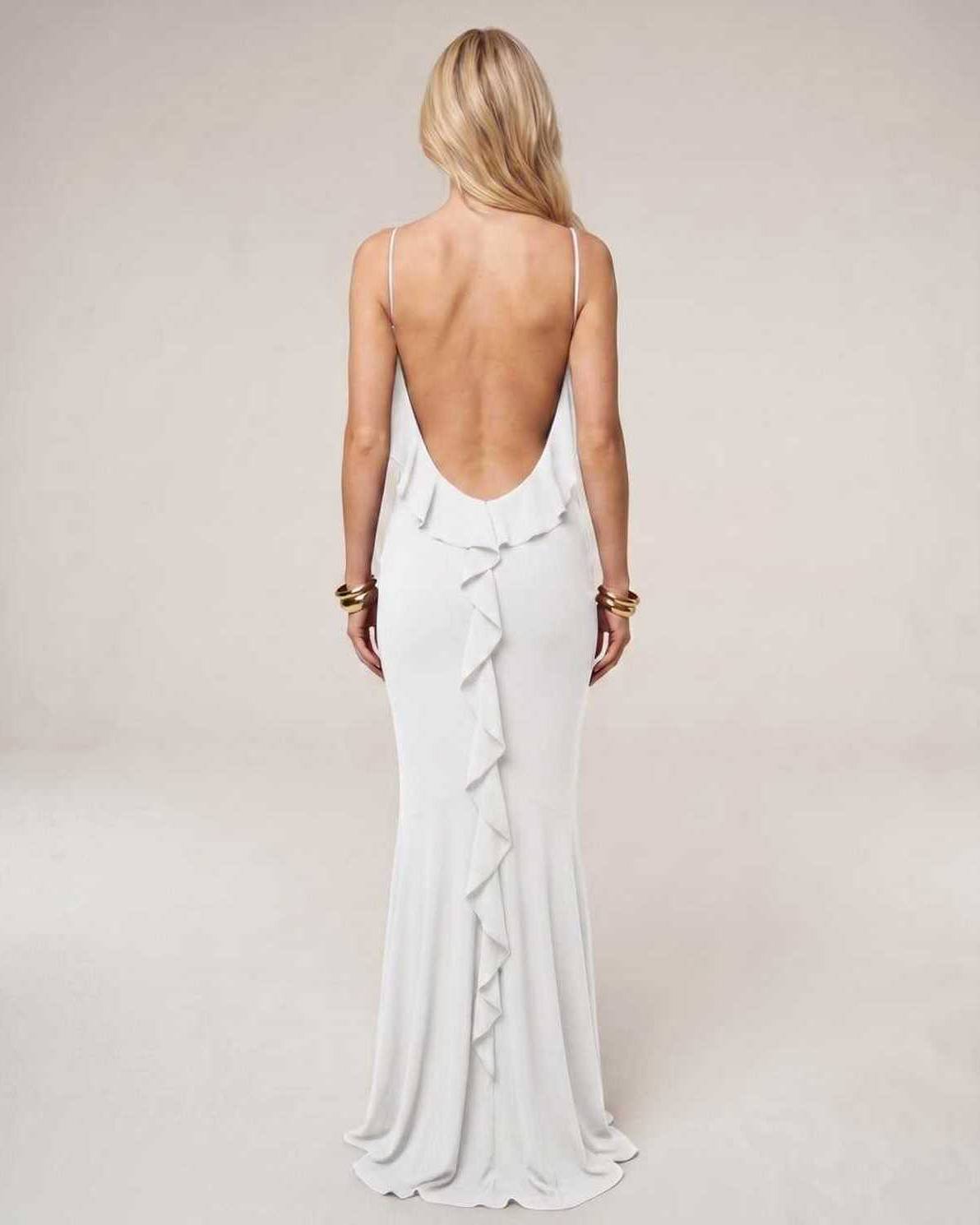 Serenna Maxi Dress by Lauven — polyester spandex sleeveless round neck bodycon maxi dress