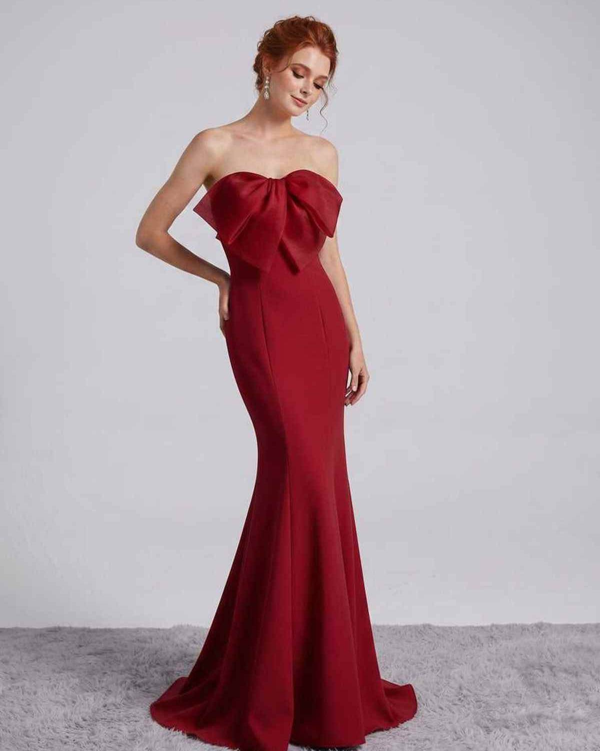 Rosabelle Maxi Dress by Lauven — polyester spandex sleeveless off-the-shoulder mermaid maxi dress