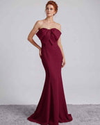Rosabelle Maxi Dress by Lauven — polyester spandex sleeveless off-the-shoulder mermaid maxi dress