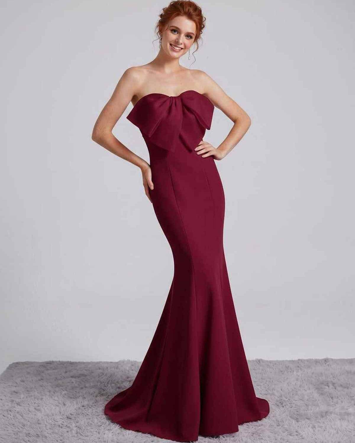Rosabelle Maxi Dress by Lauven — polyester spandex sleeveless off-the-shoulder mermaid maxi dress