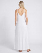 Solenne Maxi Dress by Lauven — soft stretch sleeveless V-neck relaxed A-line maxi dress