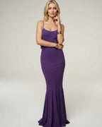 Serenna Maxi Dress by Lauven — polyester spandex sleeveless round neck bodycon maxi dress
