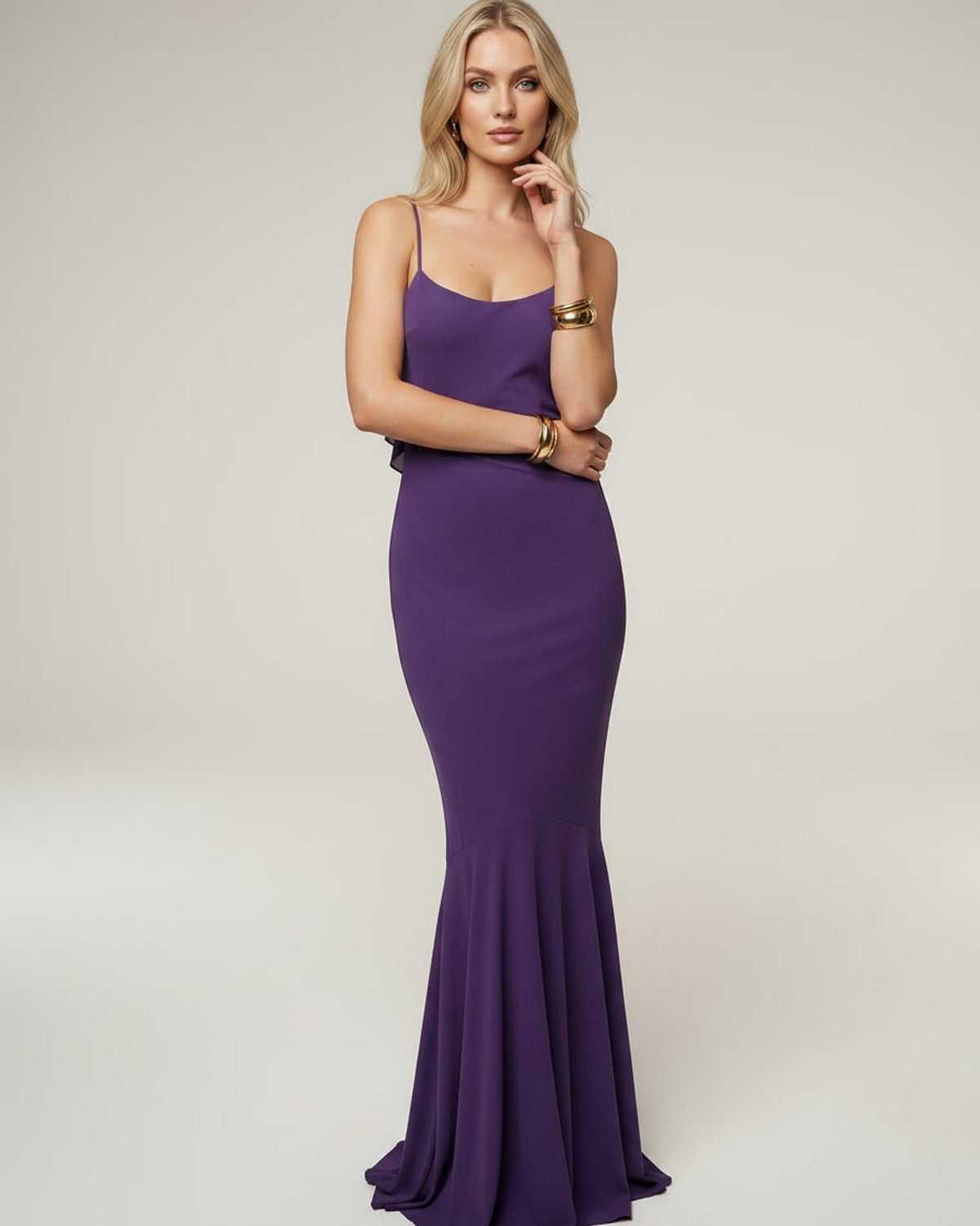 Serenna Maxi Dress by Lauven — polyester spandex sleeveless round neck bodycon maxi dress