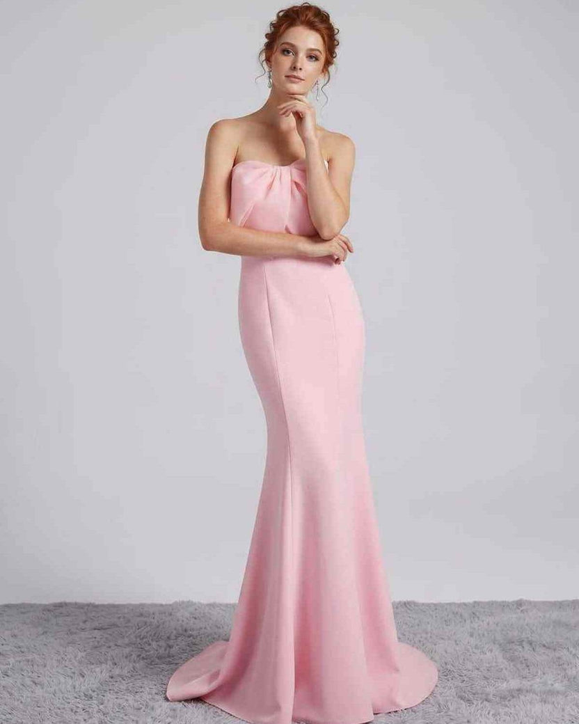 Rosabelle Maxi Dress by Lauven — polyester spandex sleeveless off-the-shoulder mermaid maxi dress