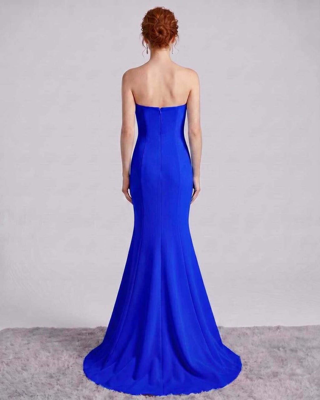 Rosabelle Maxi Dress by Lauven — polyester spandex sleeveless off-the-shoulder mermaid maxi dress