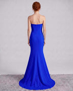 Rosabelle Maxi Dress by Lauven — polyester spandex sleeveless off-the-shoulder mermaid maxi dress