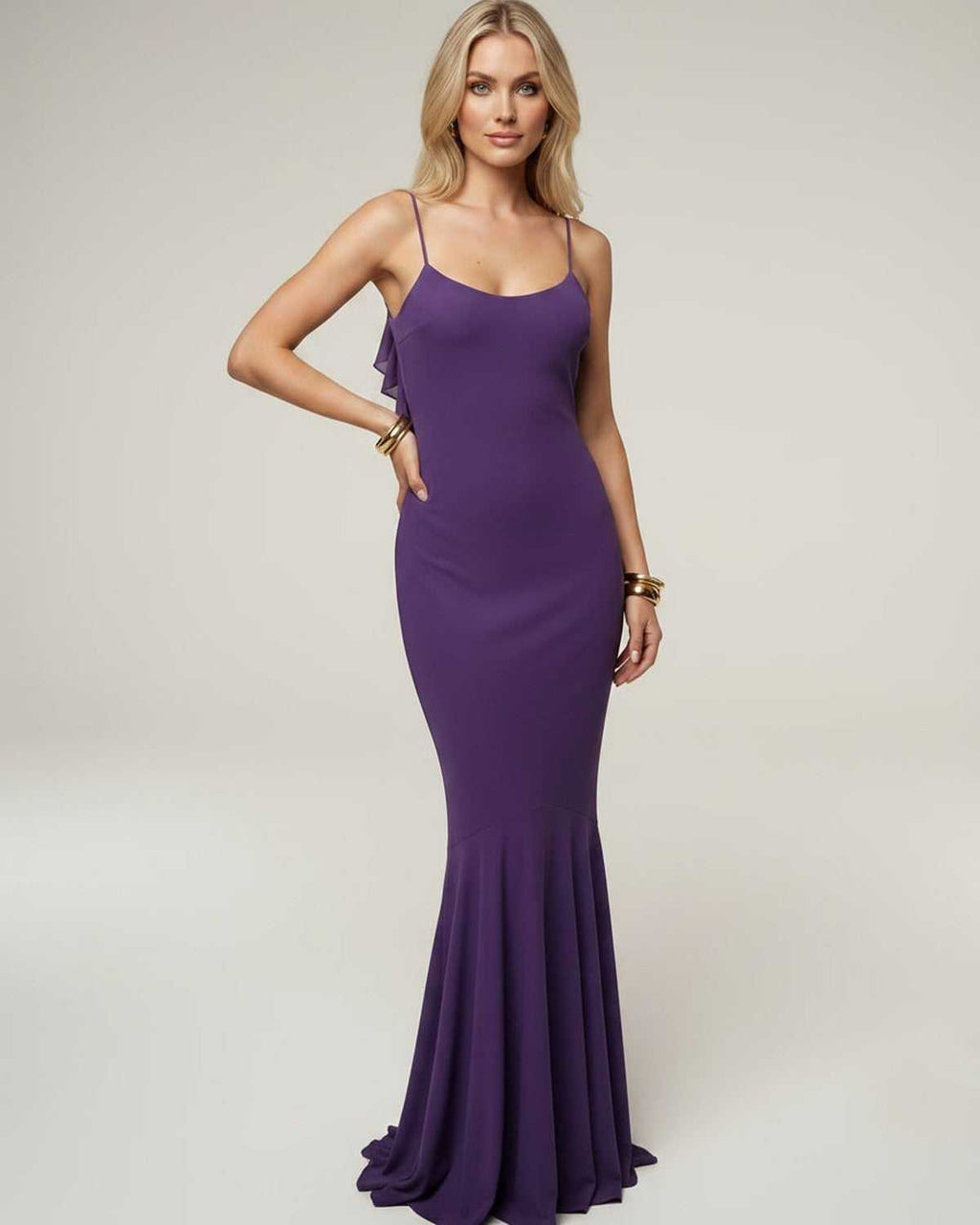 Serenna Maxi Dress by Lauven — polyester spandex sleeveless round neck bodycon maxi dress