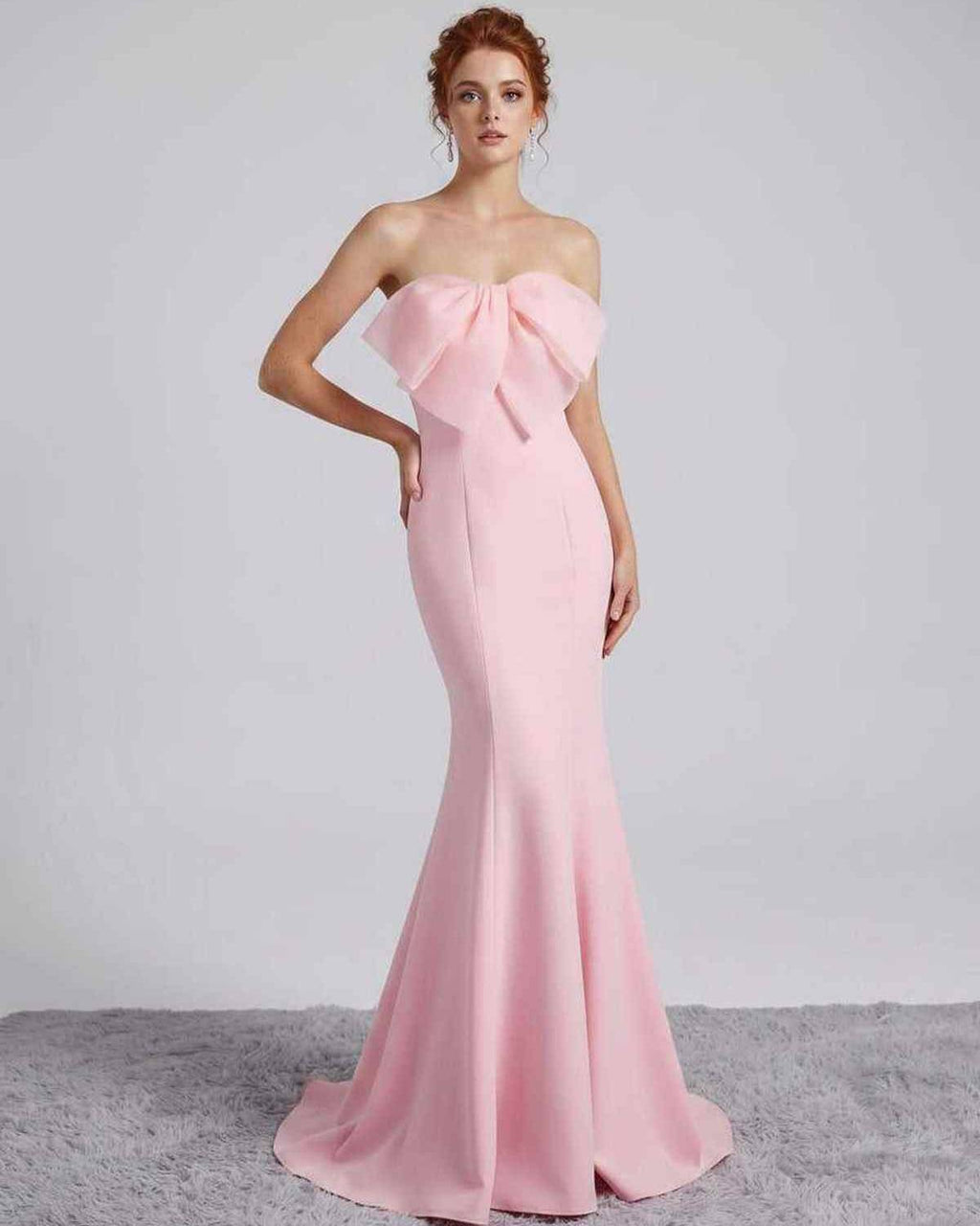 Rosabelle Maxi Dress by Lauven — polyester spandex sleeveless off-the-shoulder mermaid maxi dress
