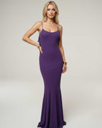 Serenna Maxi Dress by Lauven — polyester spandex sleeveless round neck bodycon maxi dress
