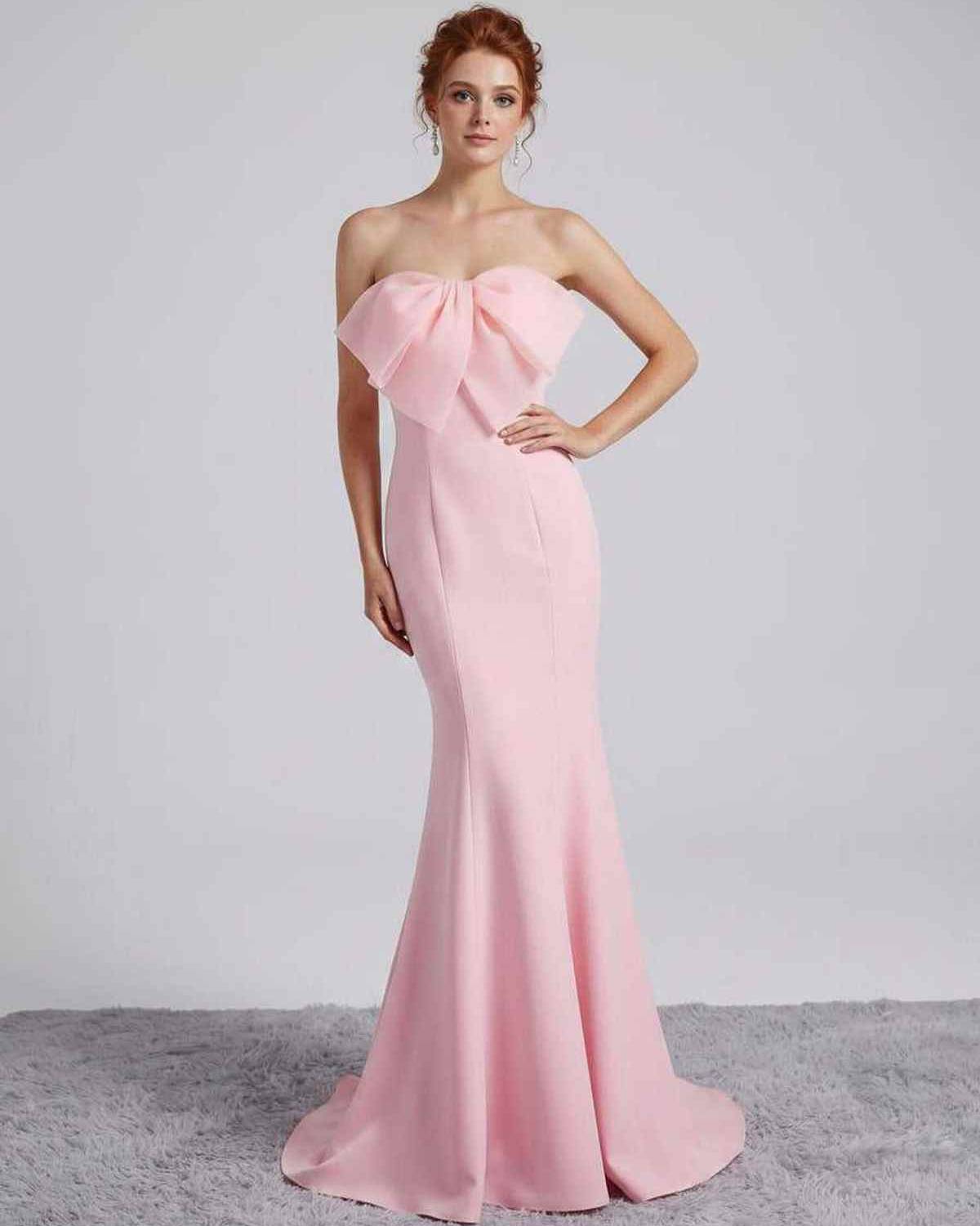 Rosabelle Maxi Dress by Lauven — polyester spandex sleeveless off-the-shoulder mermaid maxi dress