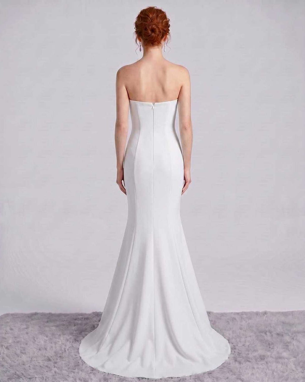 Rosabelle Maxi Dress by Lauven — polyester spandex sleeveless off-the-shoulder mermaid maxi dress