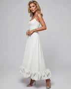 Aurelia Maxi Dress by Lauven — lightweight sleeveless scoop neck fit and flare maxi dress