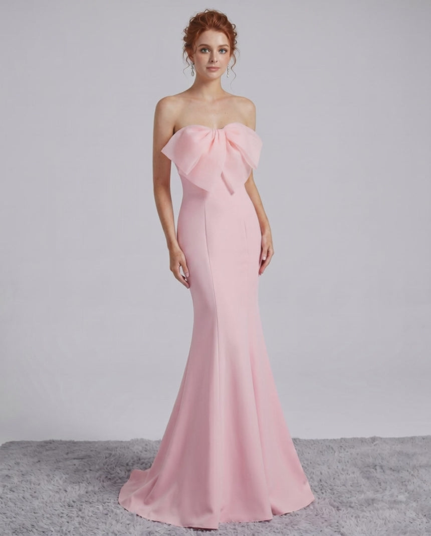 Rosabelle Maxi Dress by Lauven — polyester spandex sleeveless off-the-shoulder mermaid maxi dress