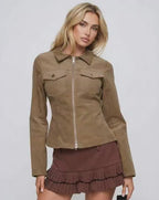 Brown Zip Jacket