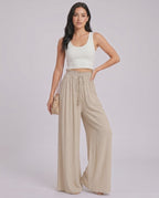 Selene Pants by Lauven — wide leg pants, high waist, casual