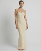 Aurora Maxi Dress by Lauven - Strapless slim fit ankle-length dress in a soft blend fabric.
