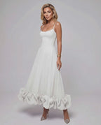 Aurelia Maxi Dress by Lauven — lightweight sleeveless scoop neck fit and flare maxi dress